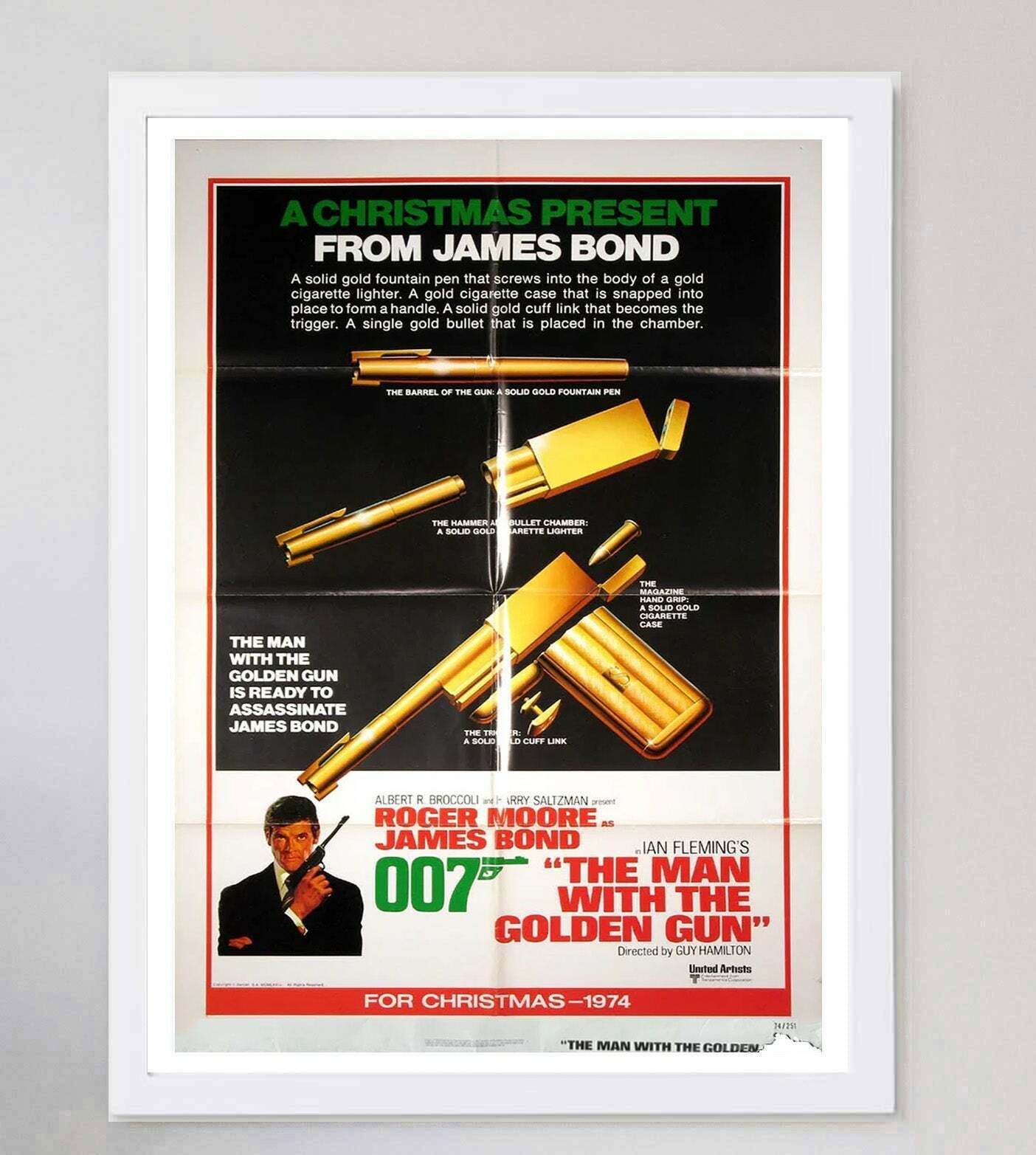 The Man With The Golden Gun , Original Vintage Poster photo for sale