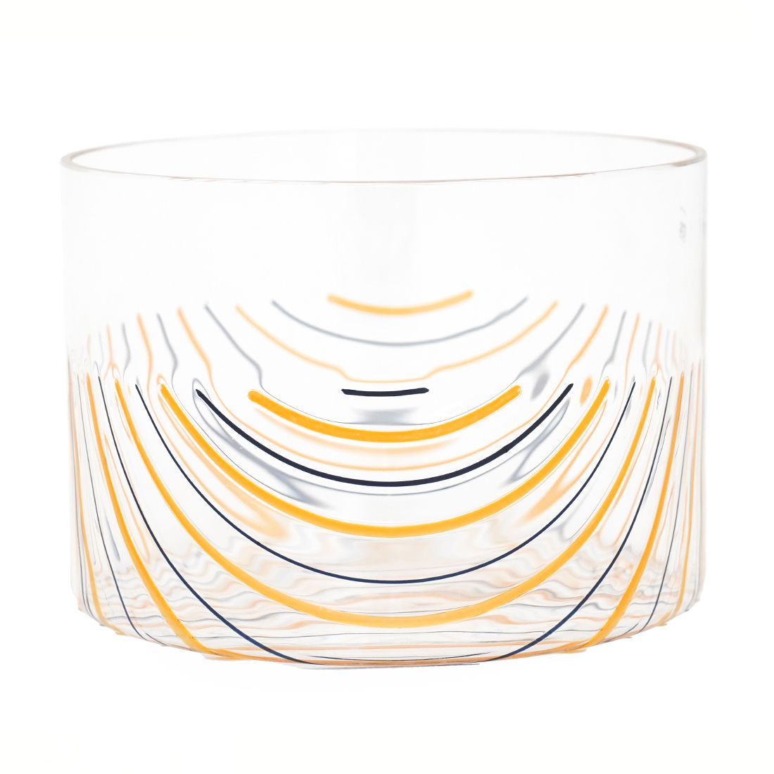 photo furniture Transparent Vase With Stripes By Rosanna Toso For Fratelli Toso, 1970s
