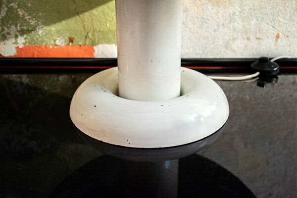 Space Age Gelakt Metalen Tafellamp, Jaren 1960 photo for sale