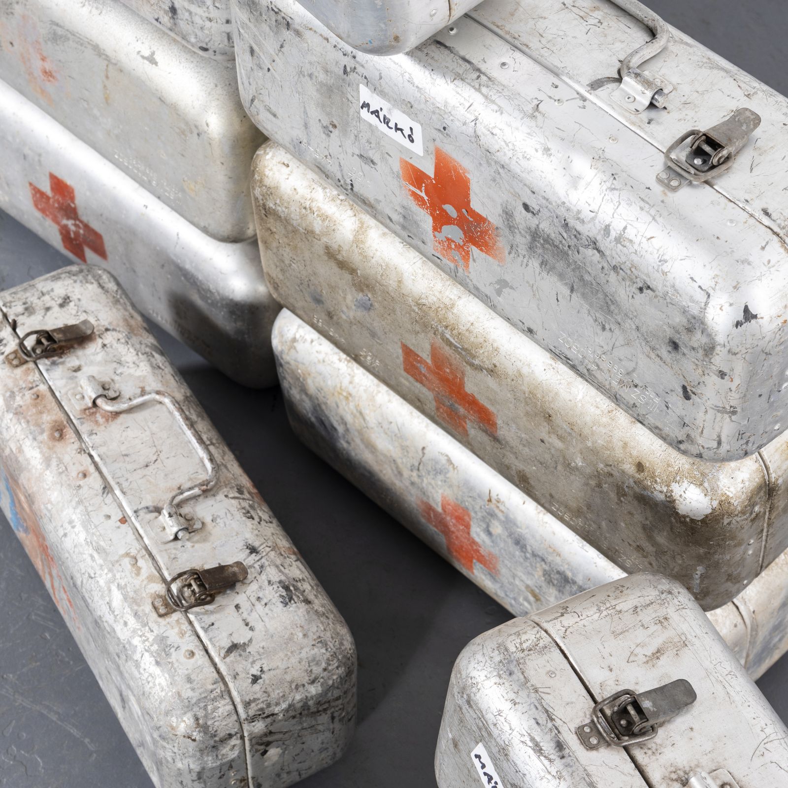 1960’s Original Hungarian Army First Aid Boxes – Long Shape photo Home Decor