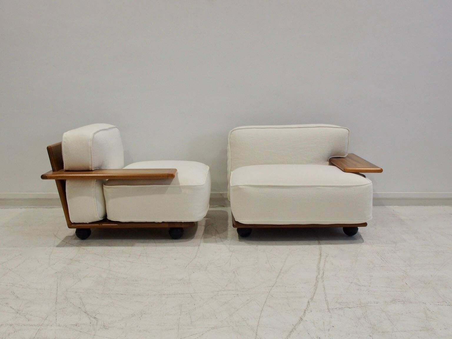 Mario Bellini For Cassina Modular Sofa Pianura In White Fabric photo vintage