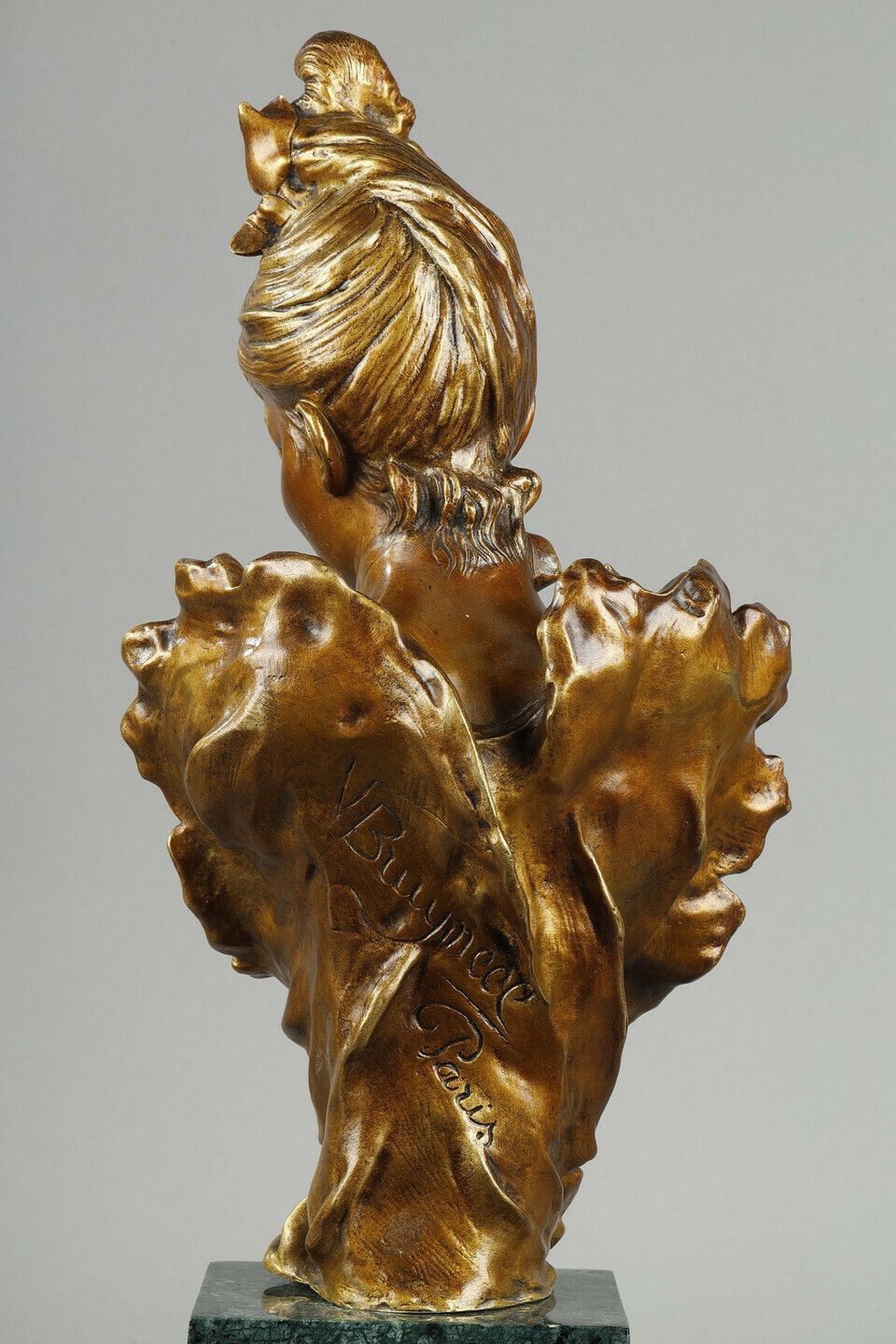 Bust Of A Young Belle époque Woman By Victor Léopold Bruyneel photo vinterior