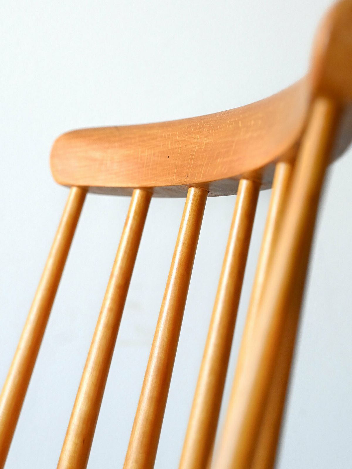 1960s ‘Pinnstol’ Swedish Chair – Teak Seat And Beech Structure photo 399.0