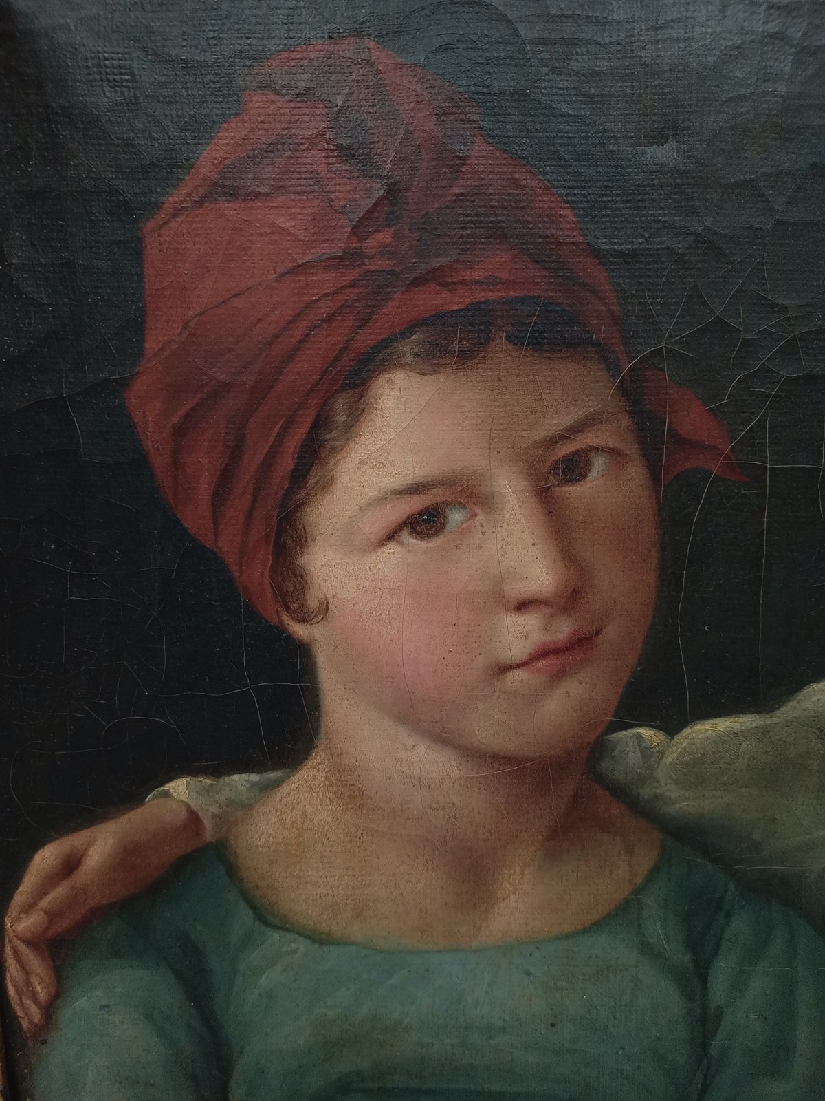 Georgian Oil Painting Of Siblings Free Delivery Eng/Wales photo furniture