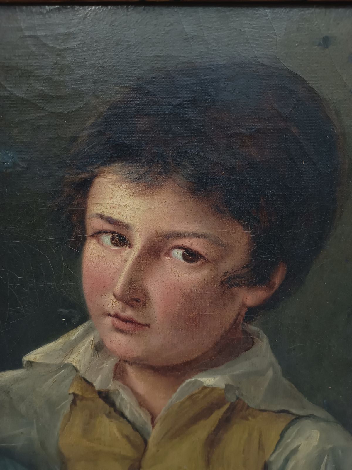 Georgian Oil Painting Of Siblings Free Delivery Eng/Wales photo for sale