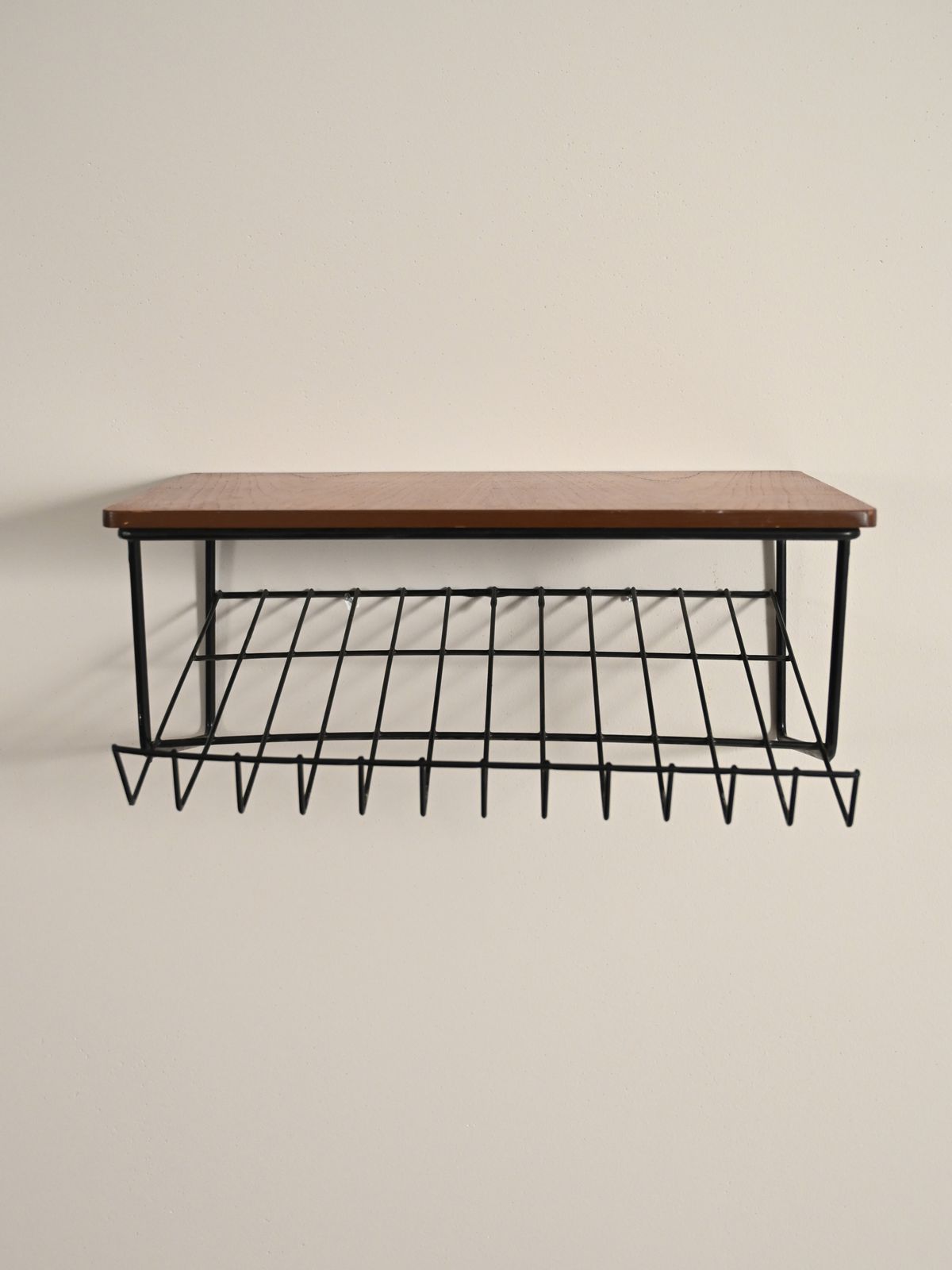 Swedish Hanging Bedside Table In Teak And Metal From The 1950s photo furniture