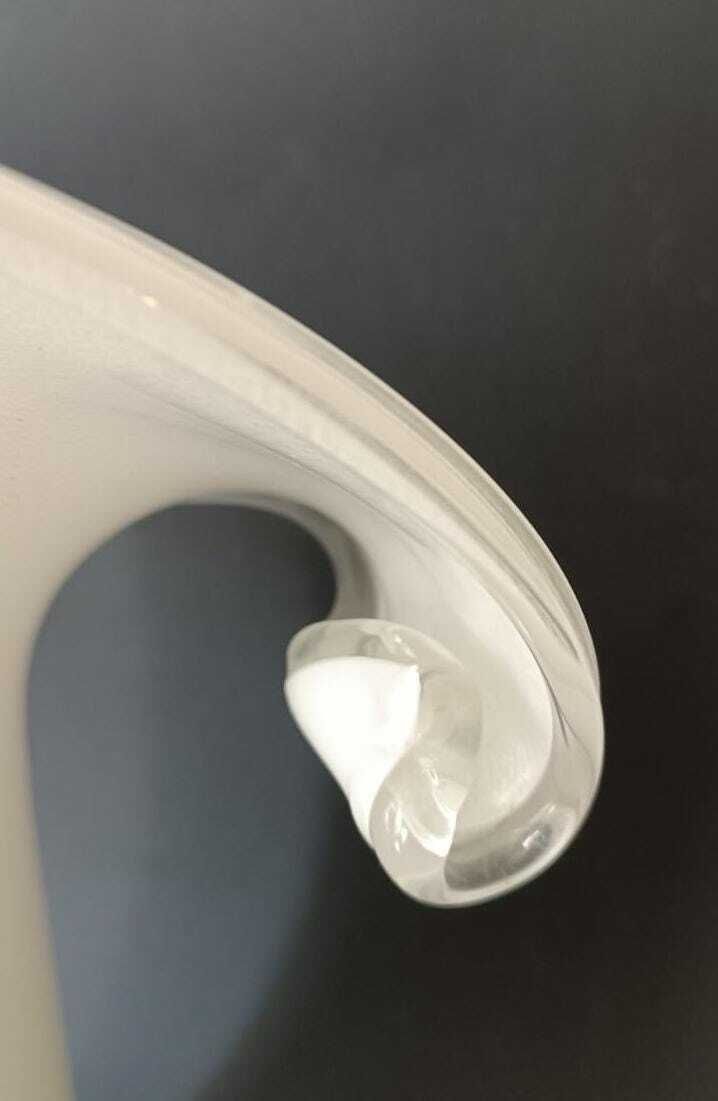 Wonderful Murano Desk Light Big Calla Lamp Design Venini Carlo Scarpa Vintage White Silver Italian Glass Home photo vintage