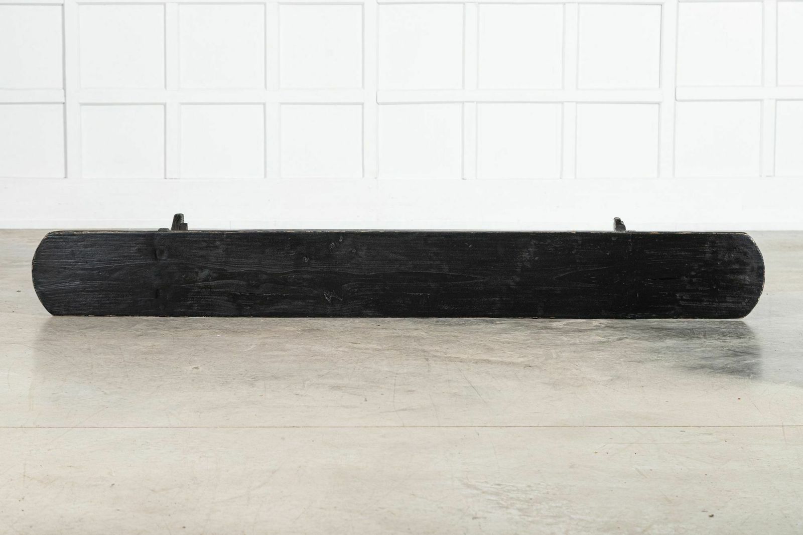 photo vintage Pair 19thc French Oak & Pine Ebonised Benches