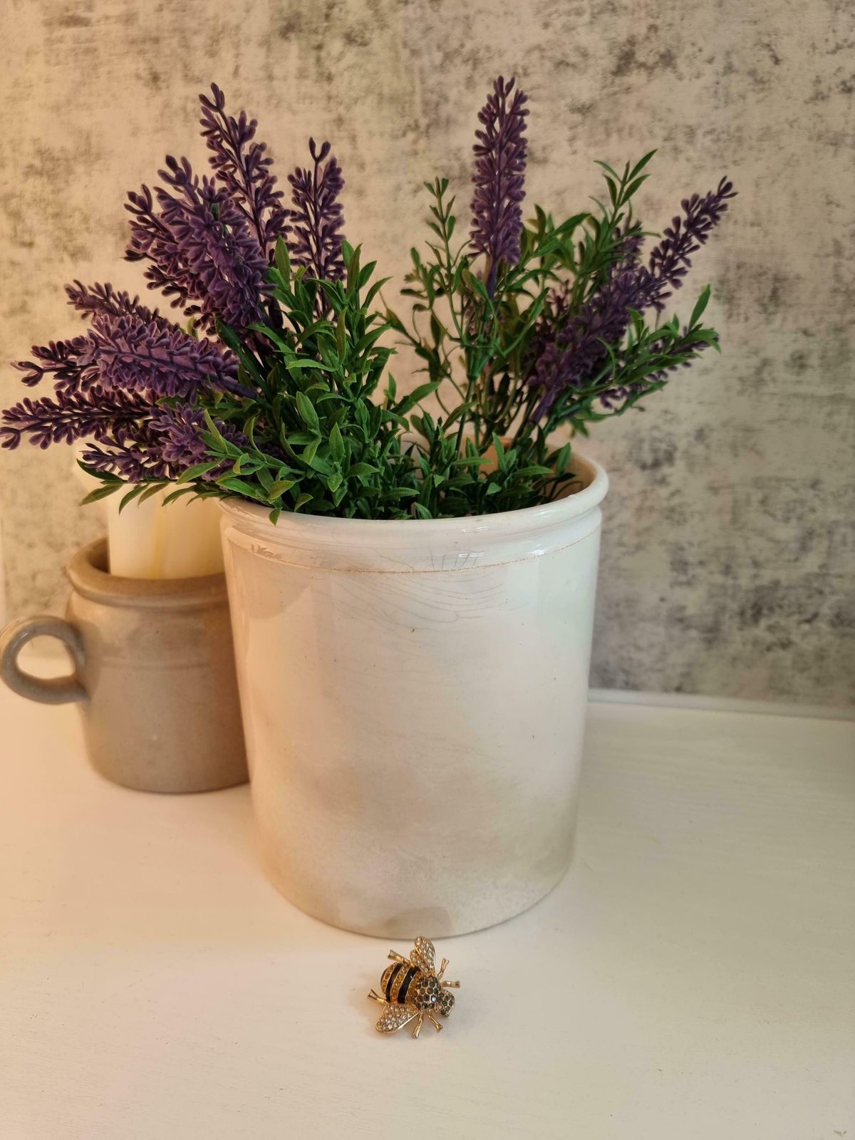Antique French Ceramic Jar, Antique Jules Vieillard Bordeaux 1800s Jar, Antique Tea Stained Ceramic Storage Jar, Kitchen Storage Jar photo vintage