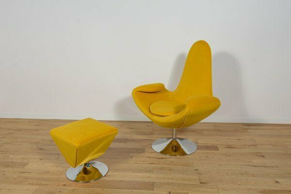 Lounge Chair With Footrest From Mayfame, Denmark, Set Of 2 photo furniture
