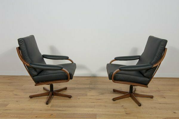 Office Armchairs From Soda Galvano, Norway, 1960s, Set Of 2 photo for sale