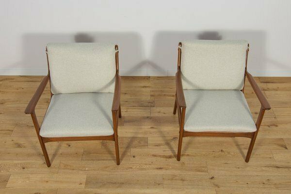 Pj112 Armchairs By Ole Wanscher For Poul Jeppesens, Denmark, 1960s, Set Of 2 photo Furniture