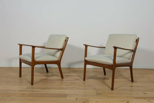 Pj112 Armchairs By Ole Wanscher For Poul Jeppesens, Denmark, 1960s, Set Of 2 photo vinterior