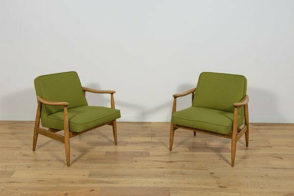 Gfm 87 Armchairs By Juliusz Kedziorek For Gościcińskie Furniture, Poland, 1960s, Set Of 2 photo furniture