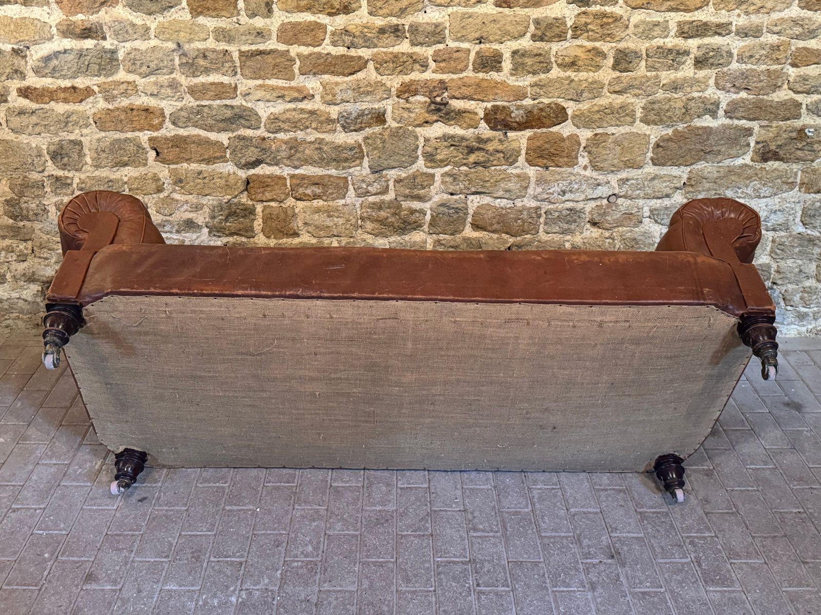 Antique Chesterfield Sofa, Leather 3 Seater C1870 By Hampton & Sons Of Pall Mall photo vinterior