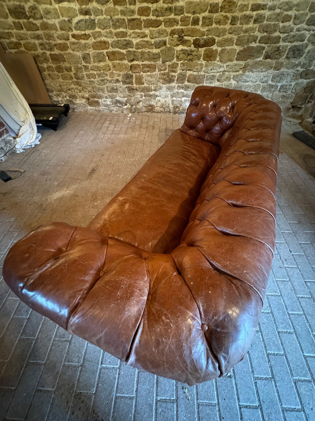 1995.0 Antique Chesterfield Sofa, Leather 3 Seater C1870 By Hampton & Sons Of Pall Mall photo