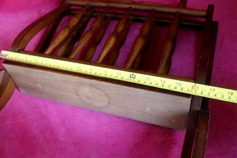 photo buy Vintage Mid Century Hout Magazine/ Newspaper Rack From Paris