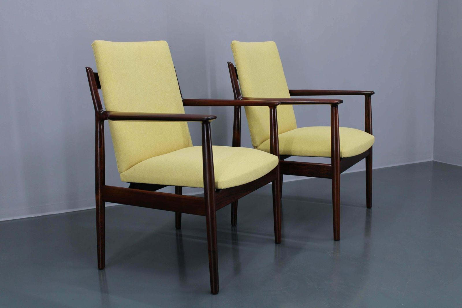 1960s Pair Of Arne Vodder 431 Armchairs By Sibast Mobler, Denmark photo for sale