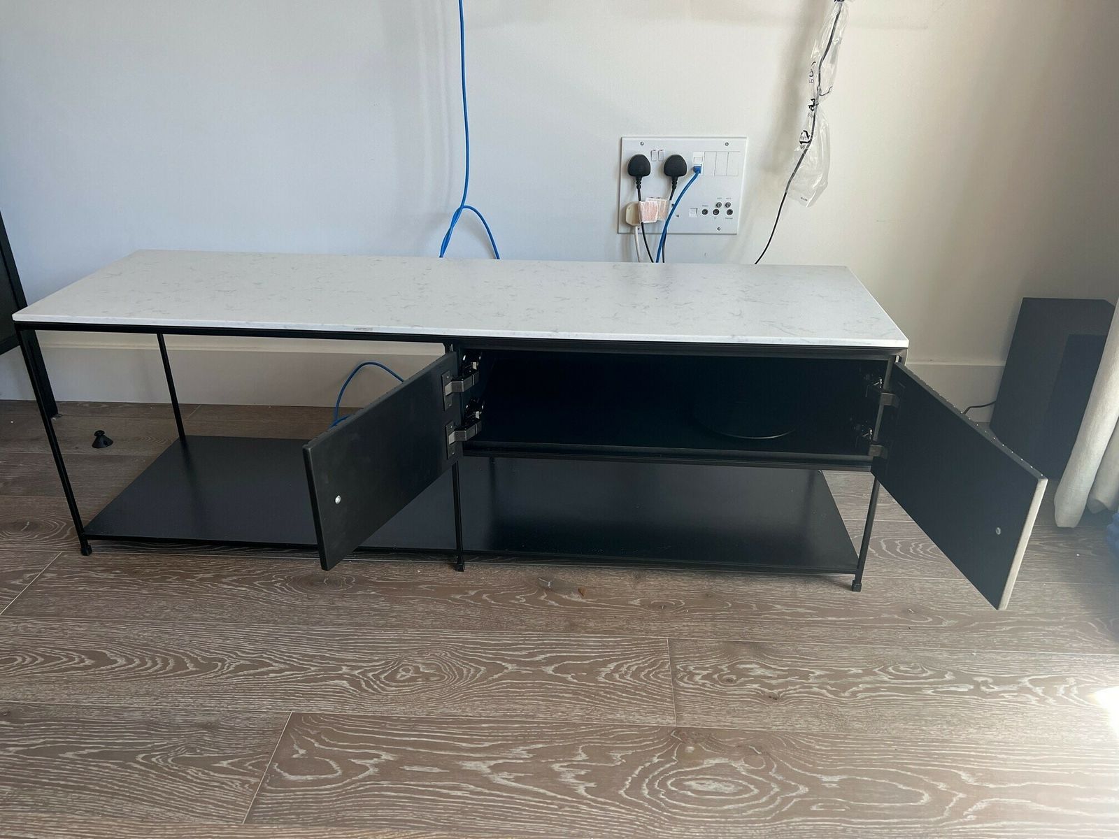 Love Interiors Bespoke Tv Unit With Stone Top And Compartment photo Furniture