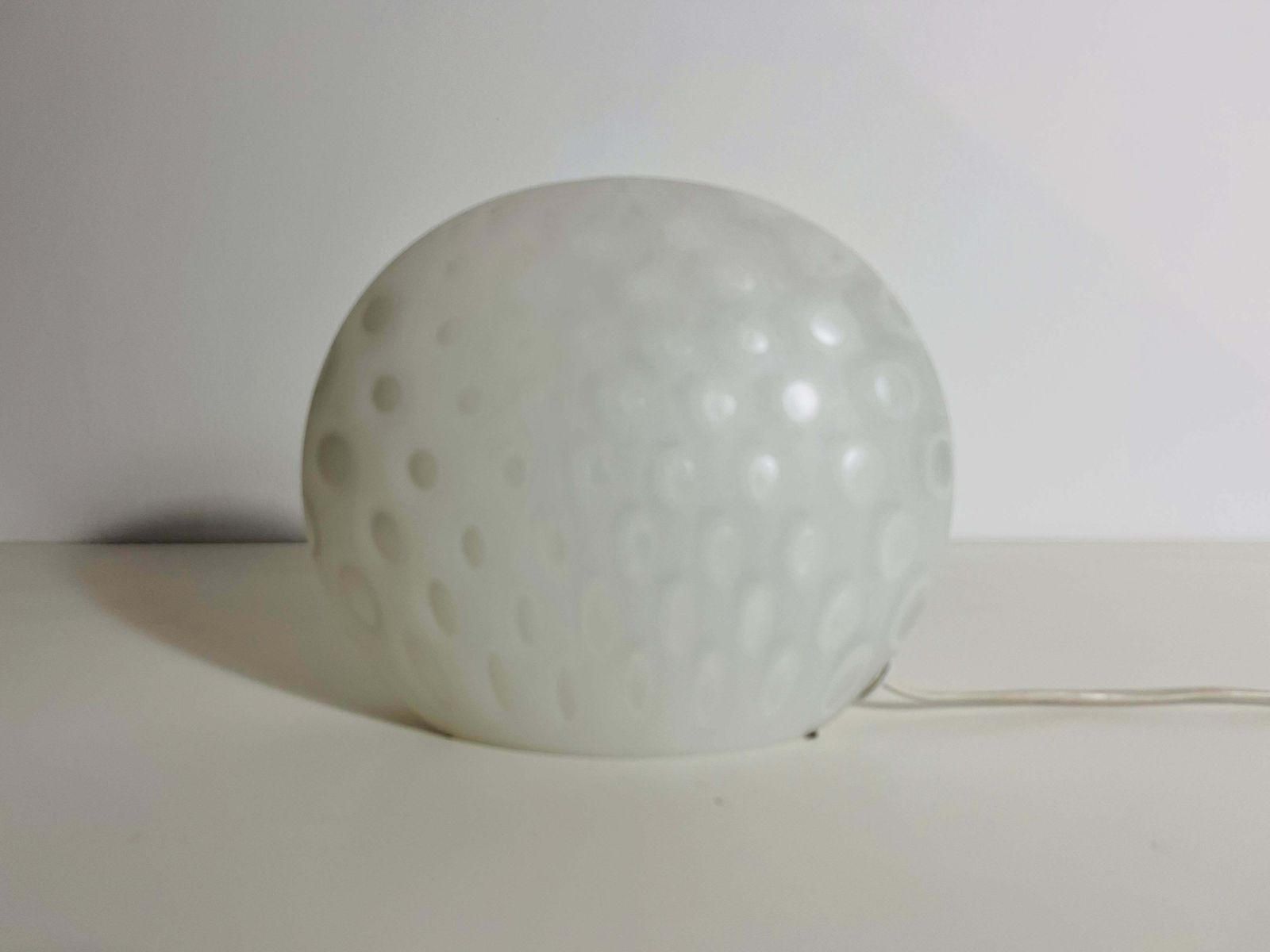 Mid Century Glass Table Lamp By Peill & Putzler, 1970s, Germany photo for sale