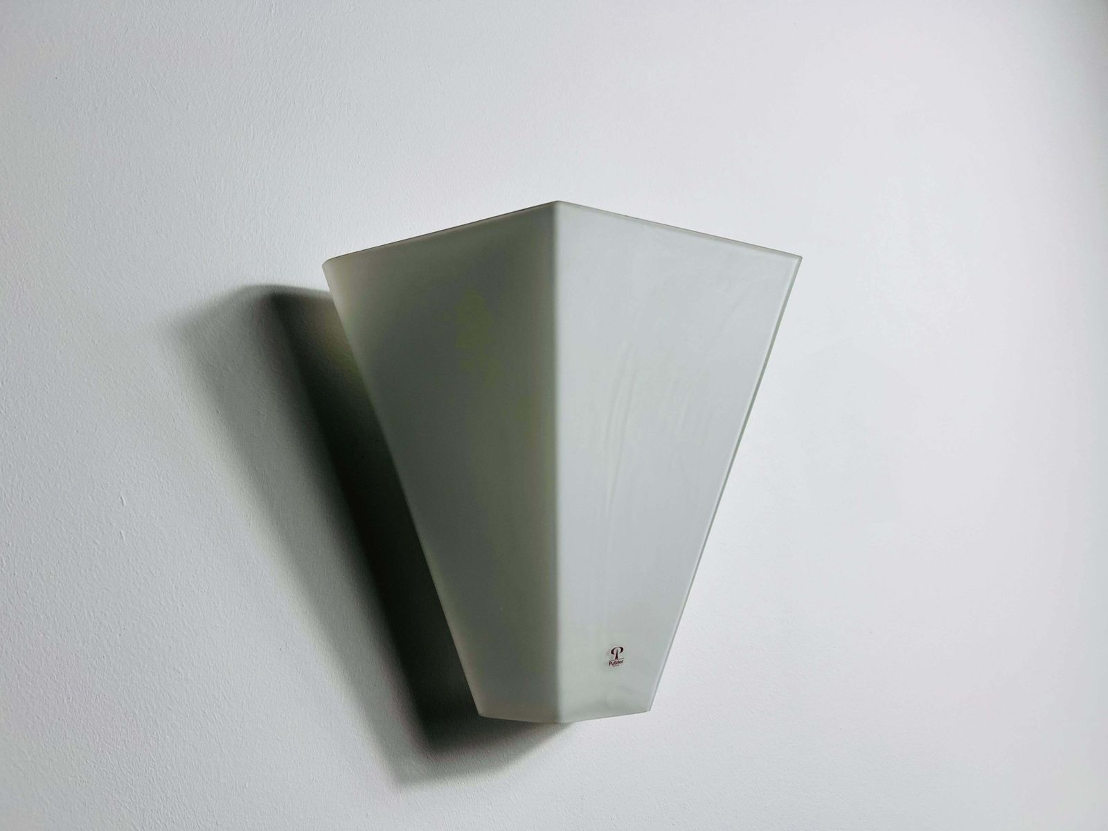 Mid Century Glass Wall Lamp By Peill & Putzler, 1970s, Germany photo buy