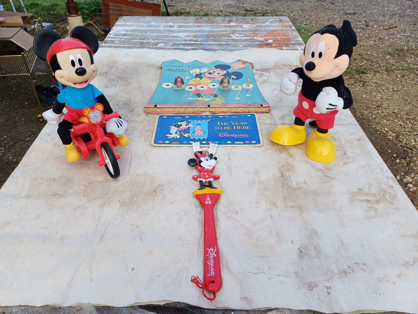 Lot Of 5 Decorative Objects Mickey And Minnie Toys