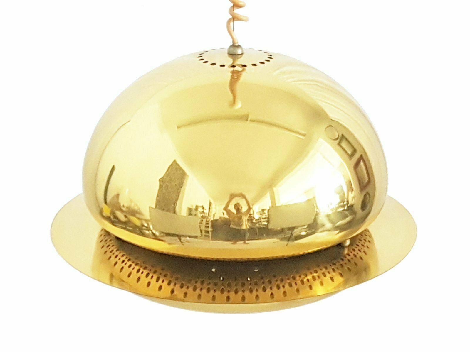 Gilt Metal Nictea Pendant By Tobia & Afra Scarpa For Flos photo vintage