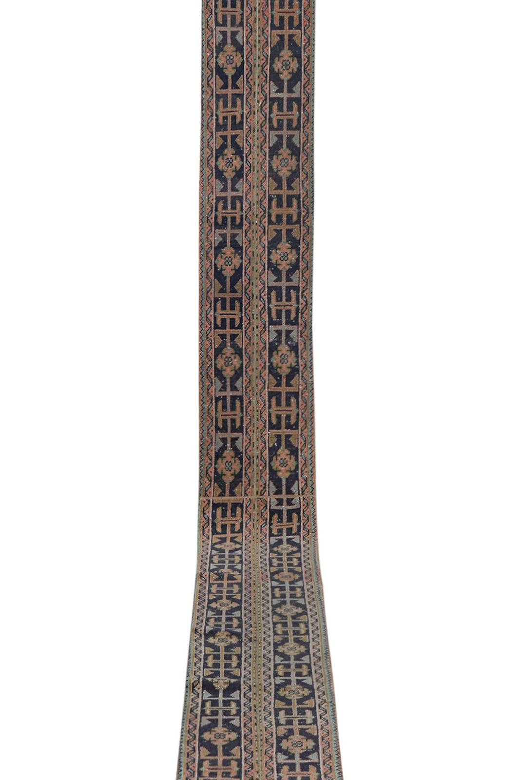1960s Hand Knotted Anatolian Karapinar Runner   Stair Carpet 1'6'' X 19'8'' photo furniture