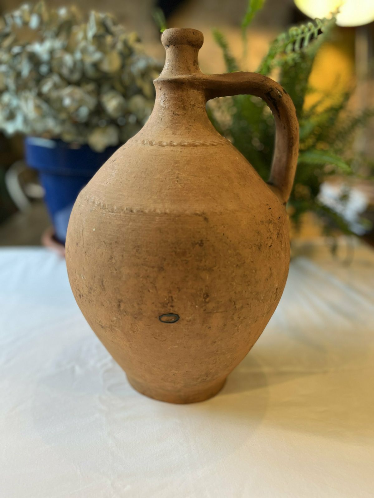 Hungarian/Eastern European Banded Terracotta Vessel photo furniture