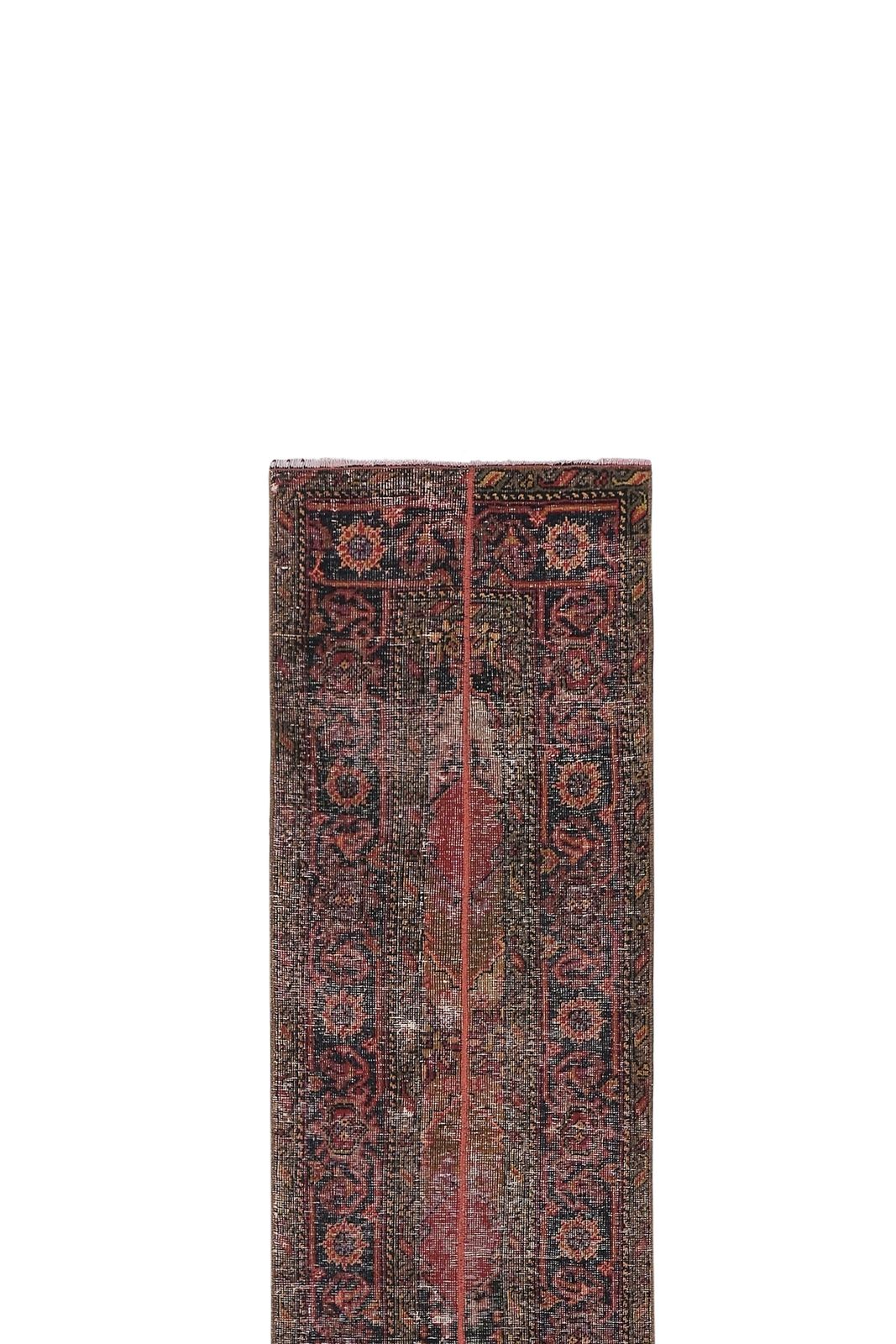1960s Distressed Extra Long Turkish Runner Rug   Stair Rug 2'1'' X 13'3'' photo furniture