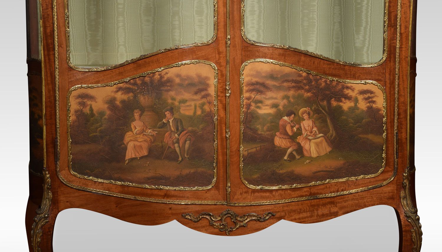 French Mahogany Vernis Martin Vitrine photo Furniture
