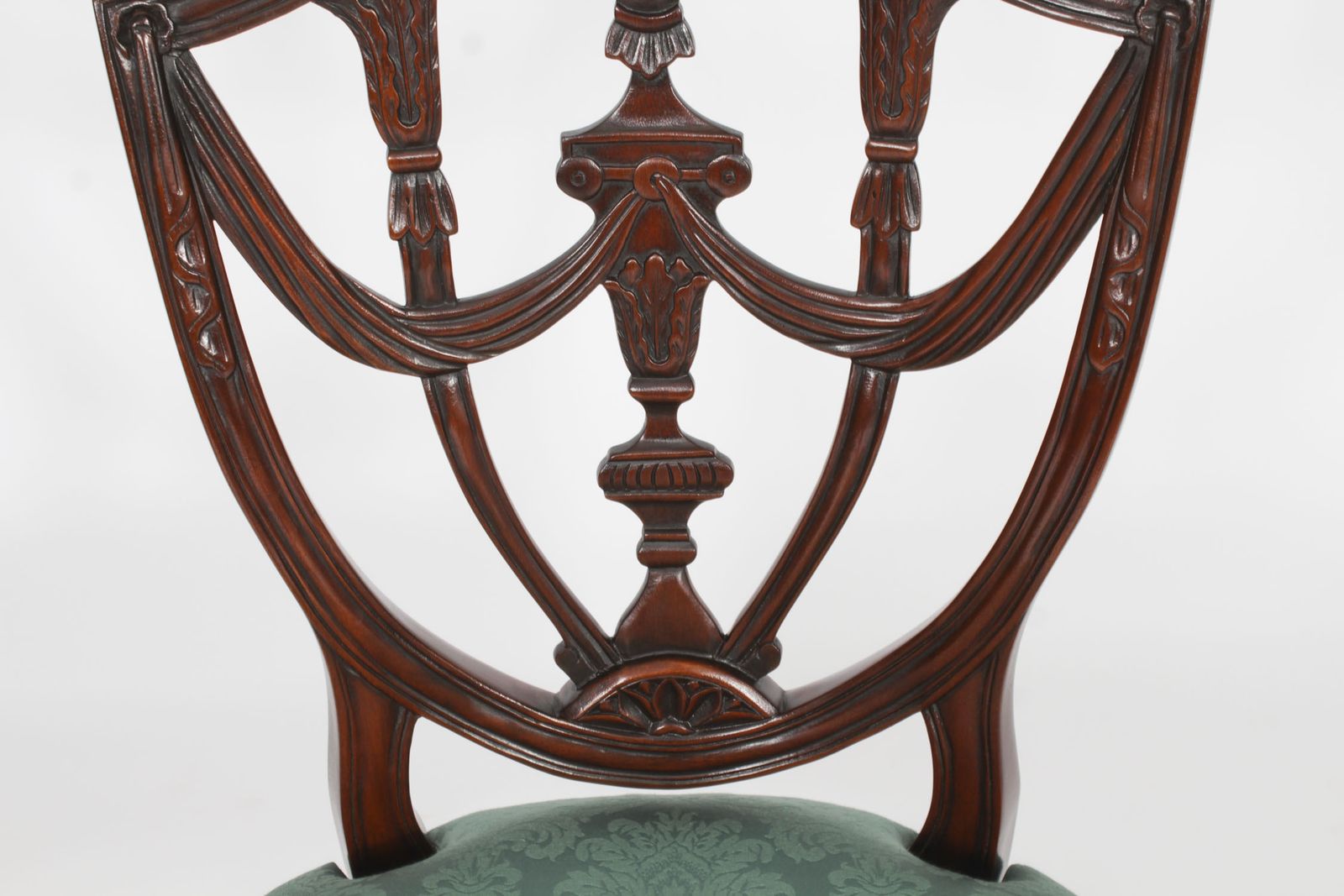 Vintage Set Of Twenty Federal Revival Shield Back Dining Chairs 20th C photo buy