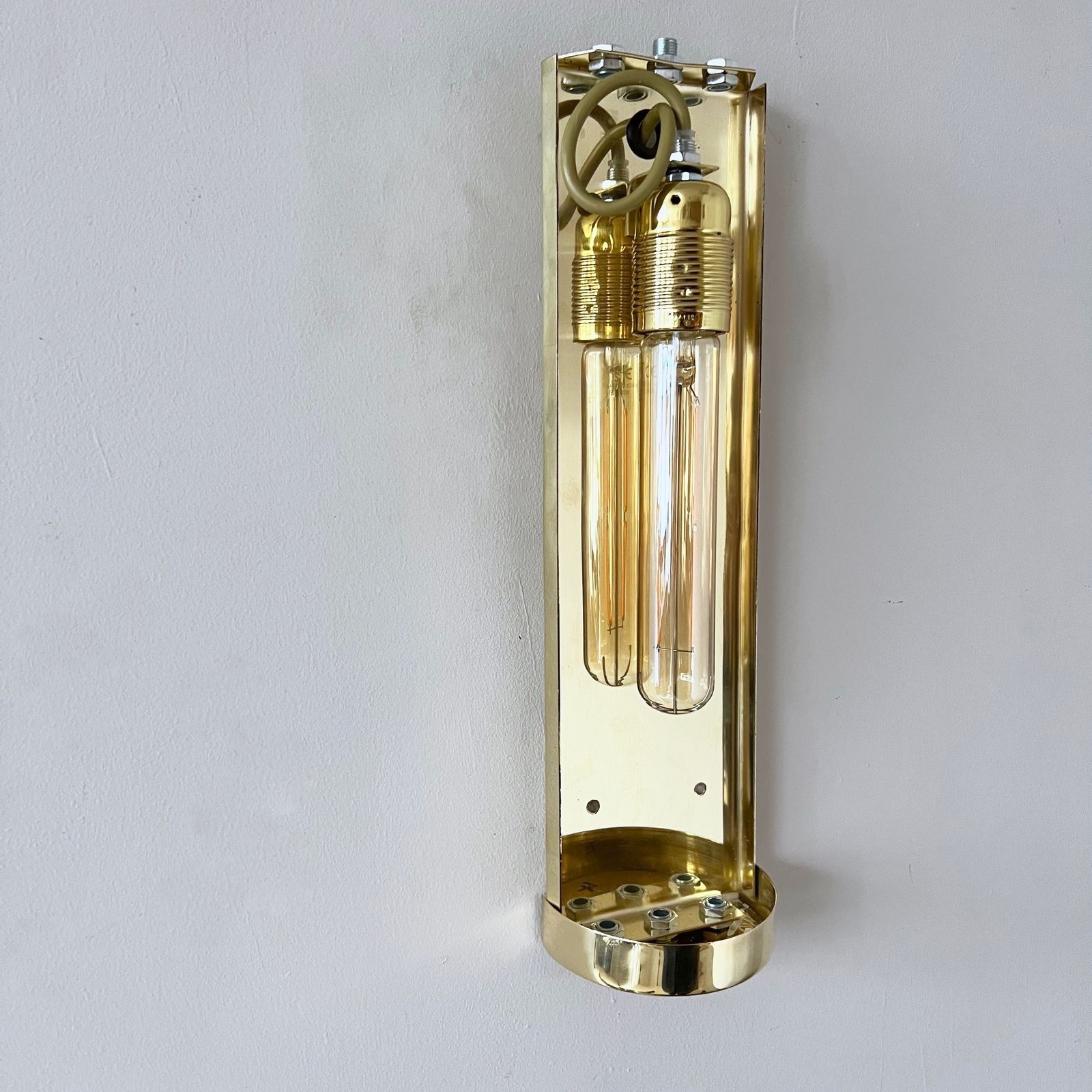 Contemporary Brass Wall Light photo vintage