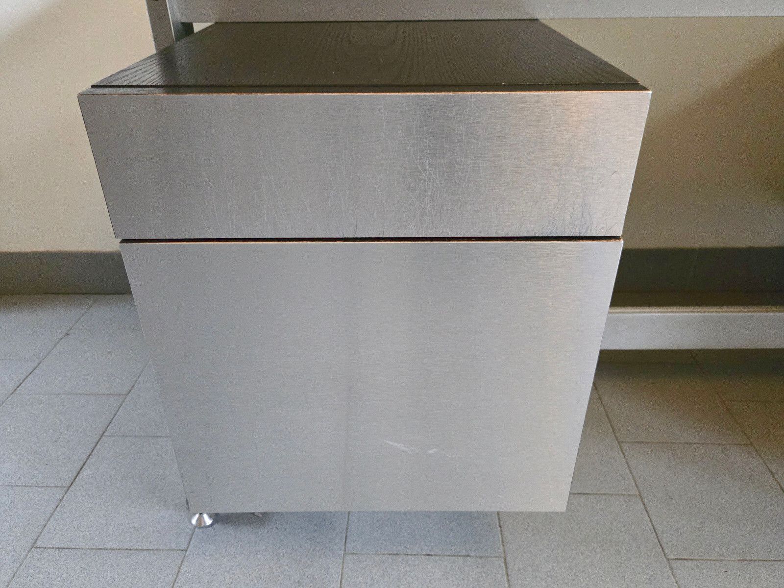 Vintage 1970 Etienne Fermigier Office For Jfr Stainless Steel & Aluminum 70s Space Age photo Furniture