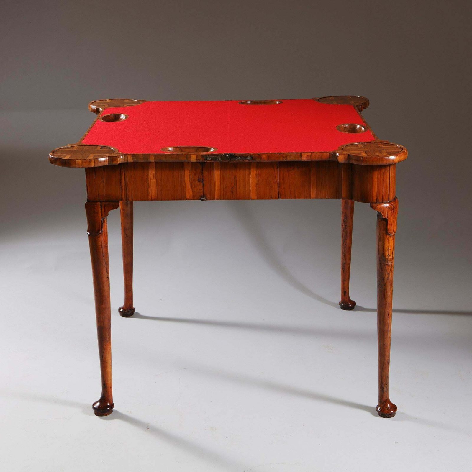 Furniture Museum Grade George I Cocus Wood Card Table, Circa 1725. England photo