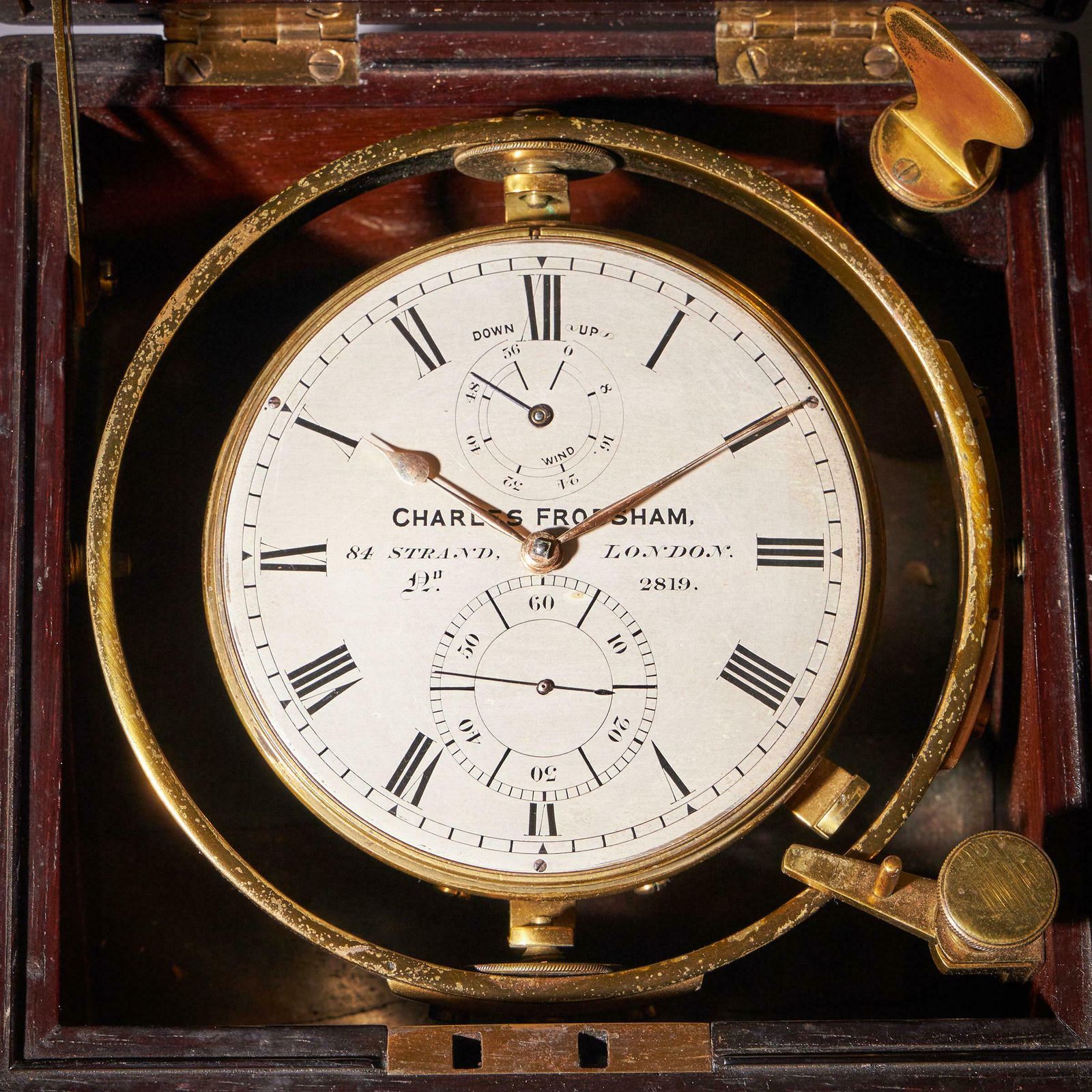 photo for sale Fine Two Day Marine Chronometer Signed Charles Frodsham