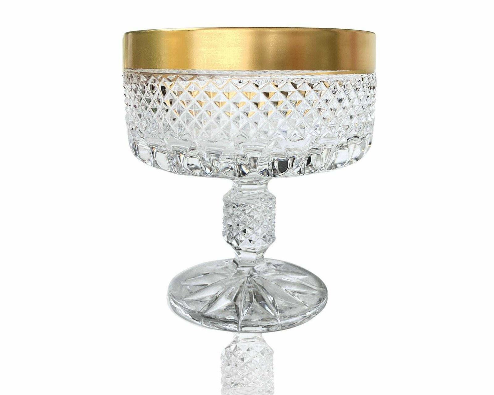 Kristallen Champagneglazen | 4 Stuks | Grote Coupes photo for sale
