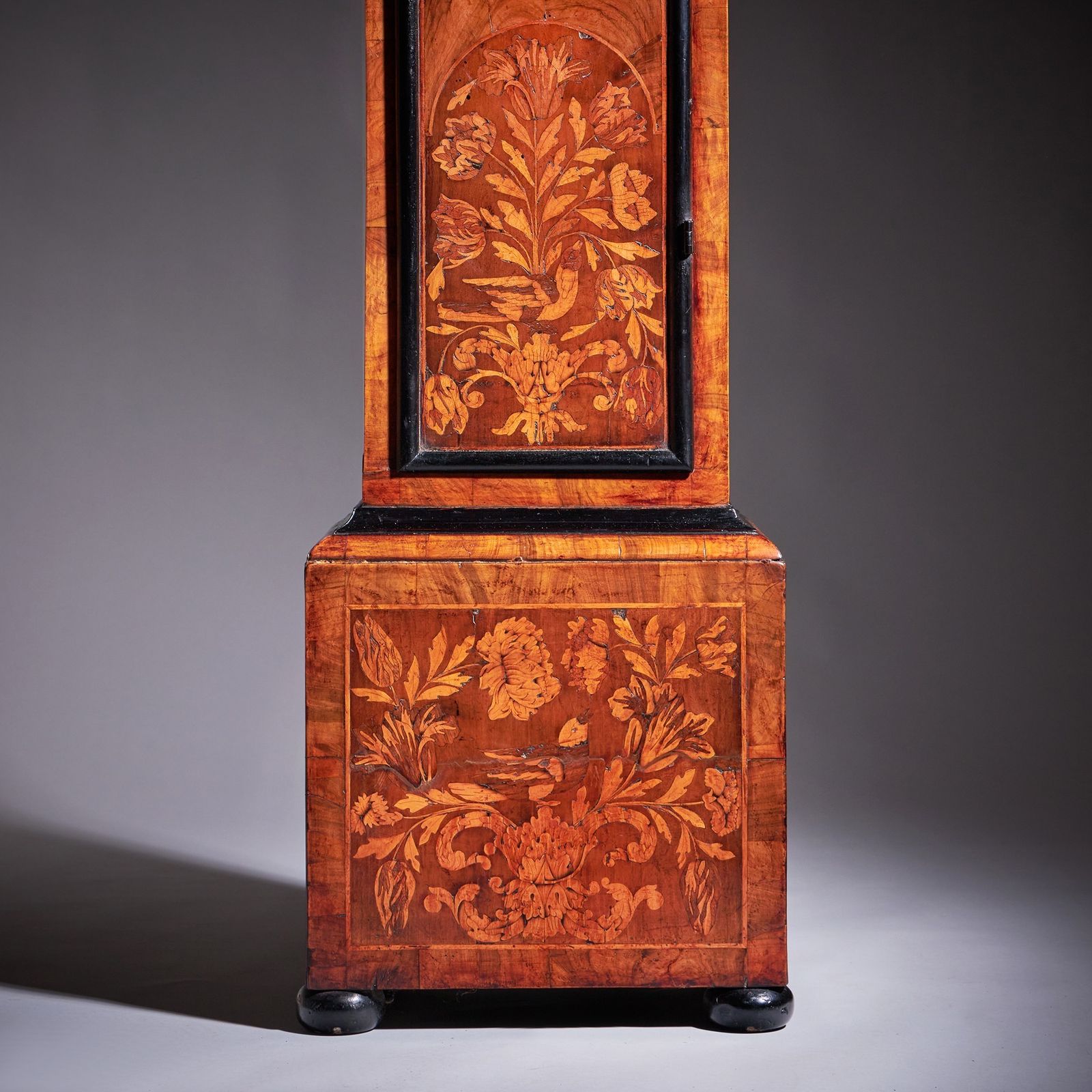 An Exceptional William And Mary 10 Inch Marquetry Longcase Clock By James Clowes, C. 1680 photo vintage