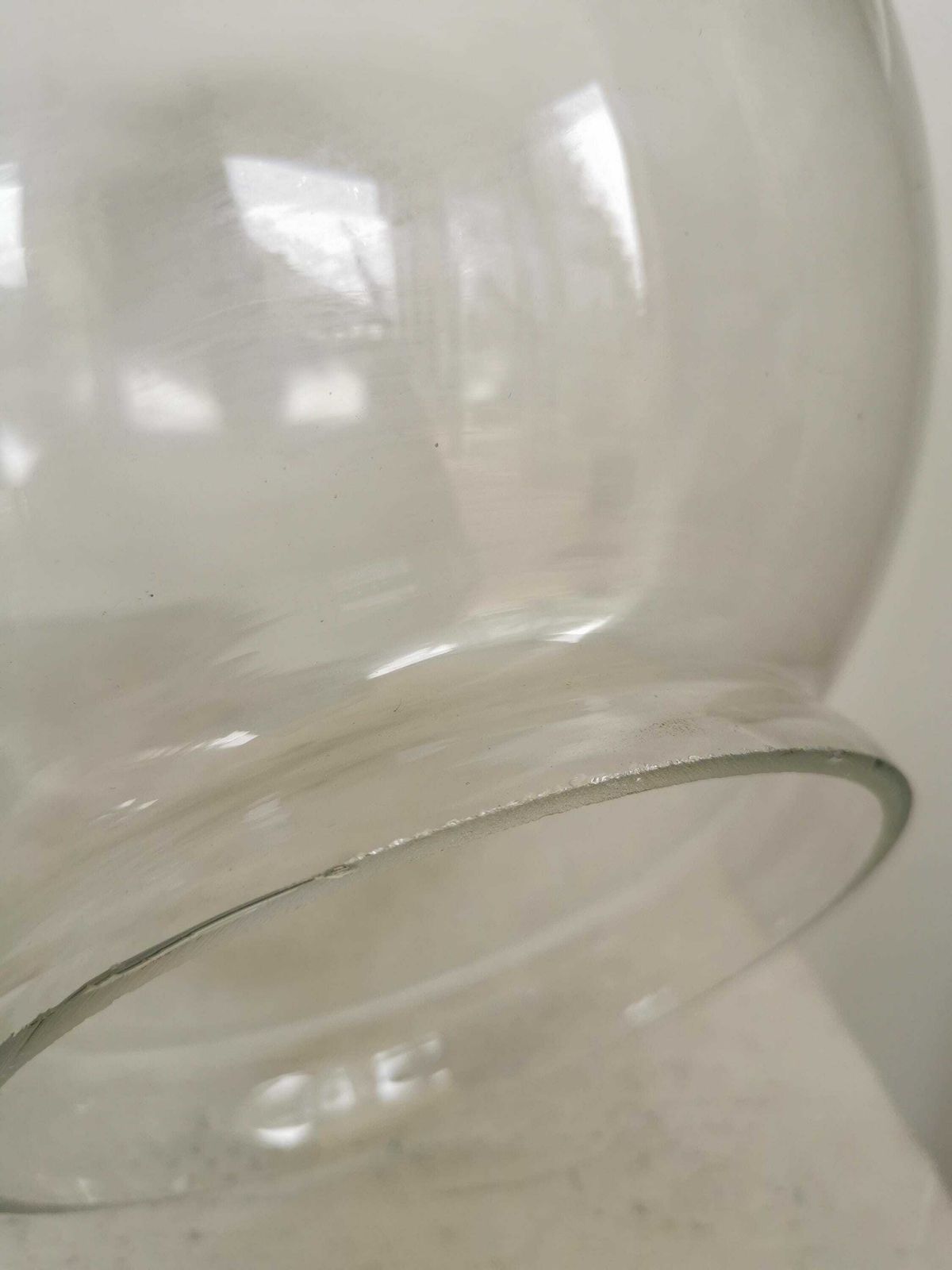 1 Of 10 Large 11,8" Clear Sphere Glass Bulb With Hole / Spare Part For Chandelier Lamp Light Lightning Accessories /Globe/ Original Vintage photo vintage