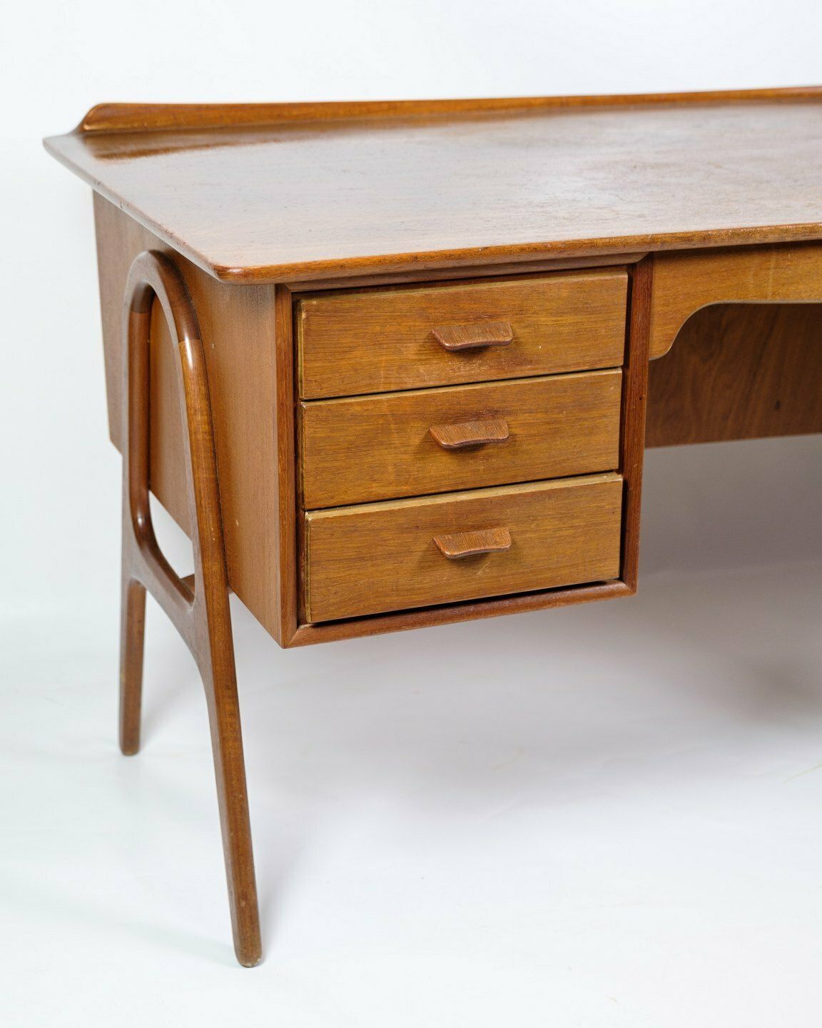 Desk In Teak Wood By Svend Aage Madsen For Sigurd Hansen From 1960s photo for sale