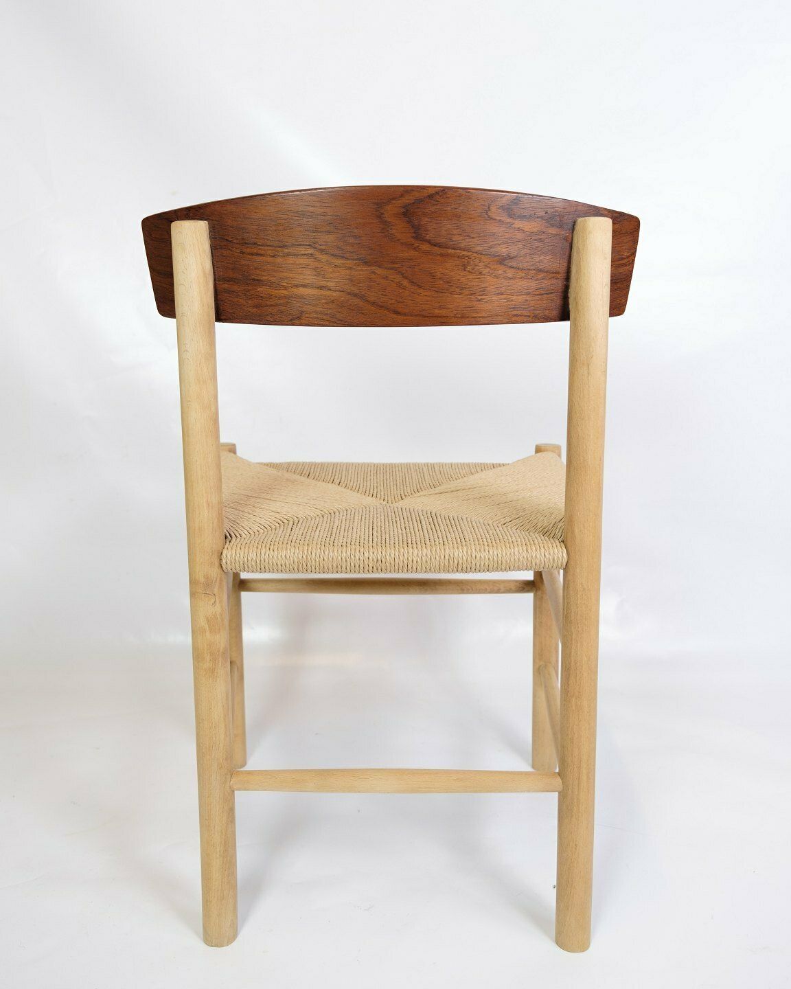 Set Of 6 Dining Chairs  "Folke Chair" Model J39 In Teak & Oak By Børge Mogensen For Fdb Furniture From 1950s photo vintage