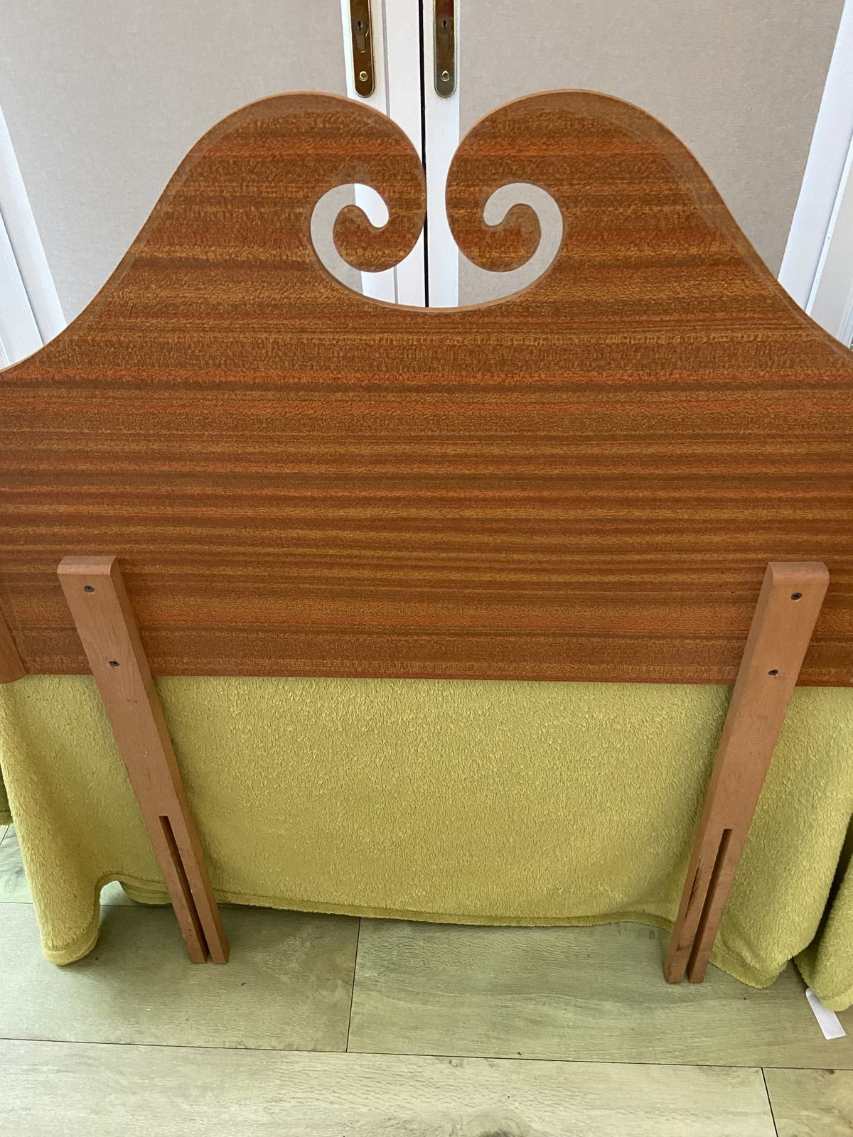 Charming Mid Century Teak Headboard, In Excellent Condition, By Myers. photo Furniture