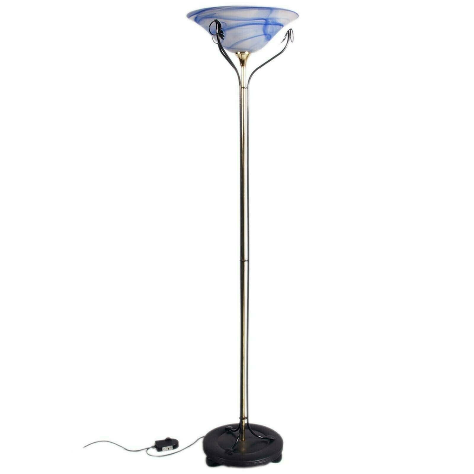 1950s Art Deco Floor Lamp Shape Olympic Brazier Murano Glass  By Mazzega photo furniture