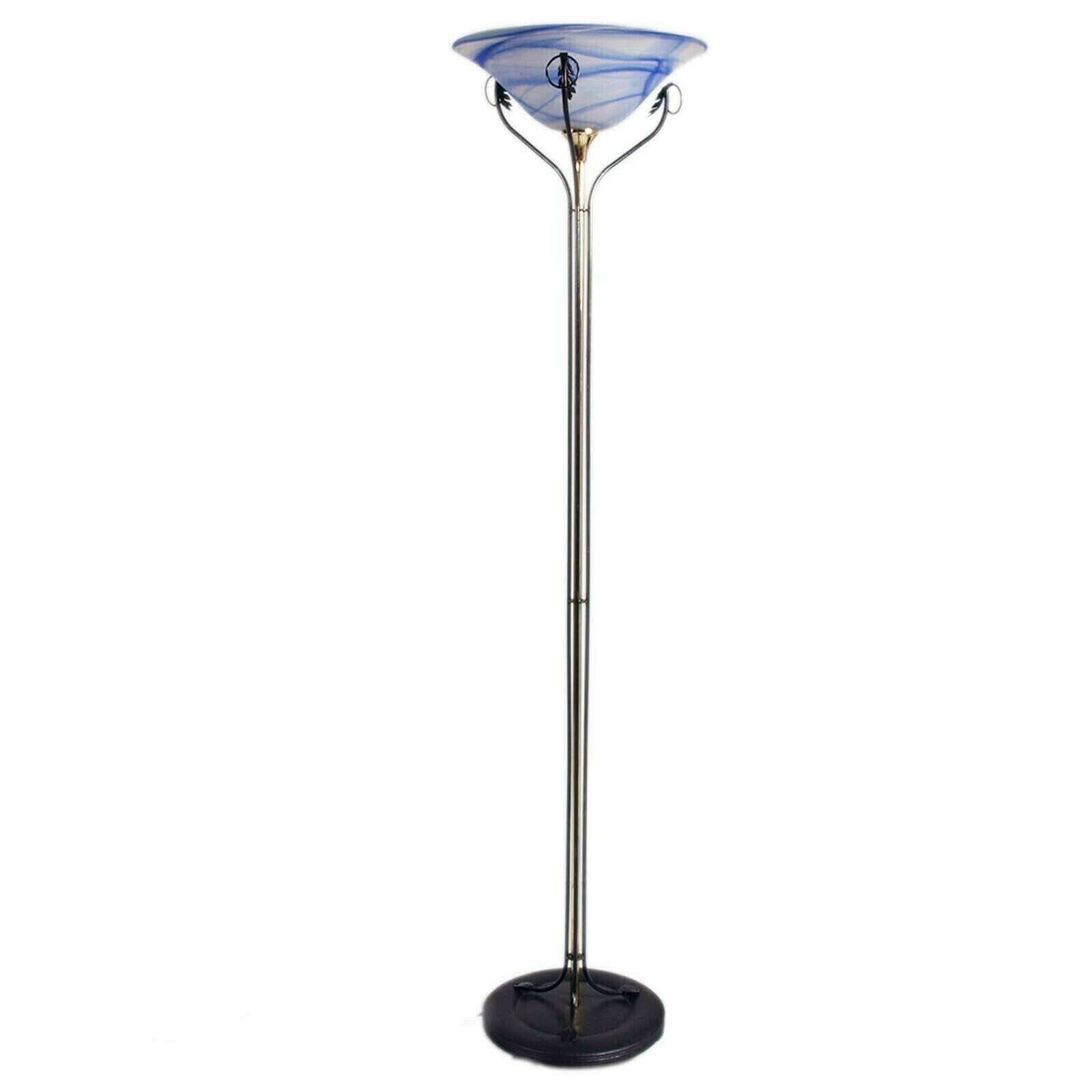 1950s Art Deco Floor Lamp Shape Olympic Brazier Murano Glass  By Mazzega