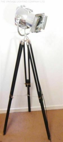 Vintage Strand Electric Spotlight London Film Lamp Floor Spot Light Studio Lighting Restored Silver Colour Alessi Cinema 1950s photo furniture