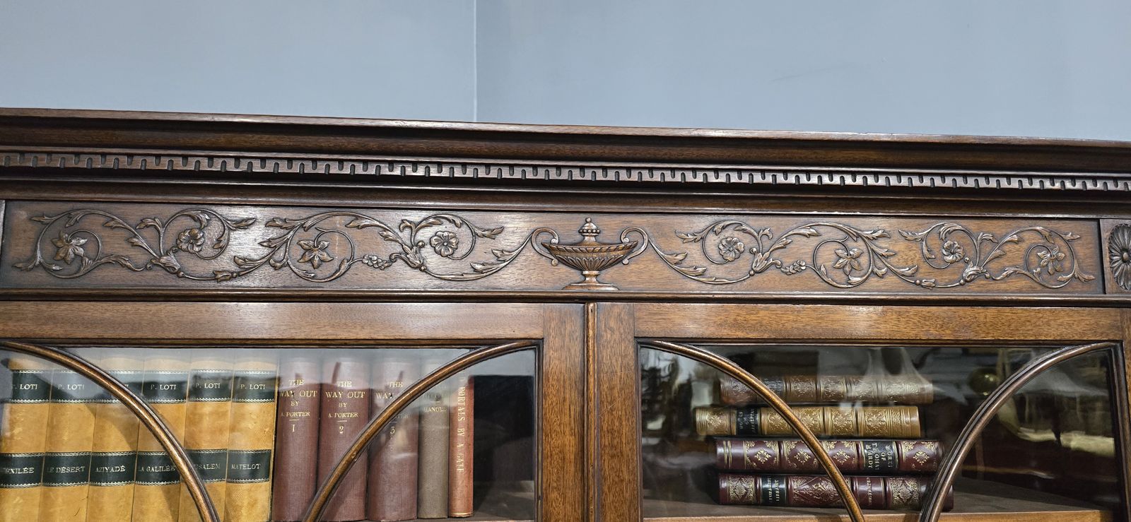 photo for sale Top Quality Adams Mahogany Bookcase On Stand
