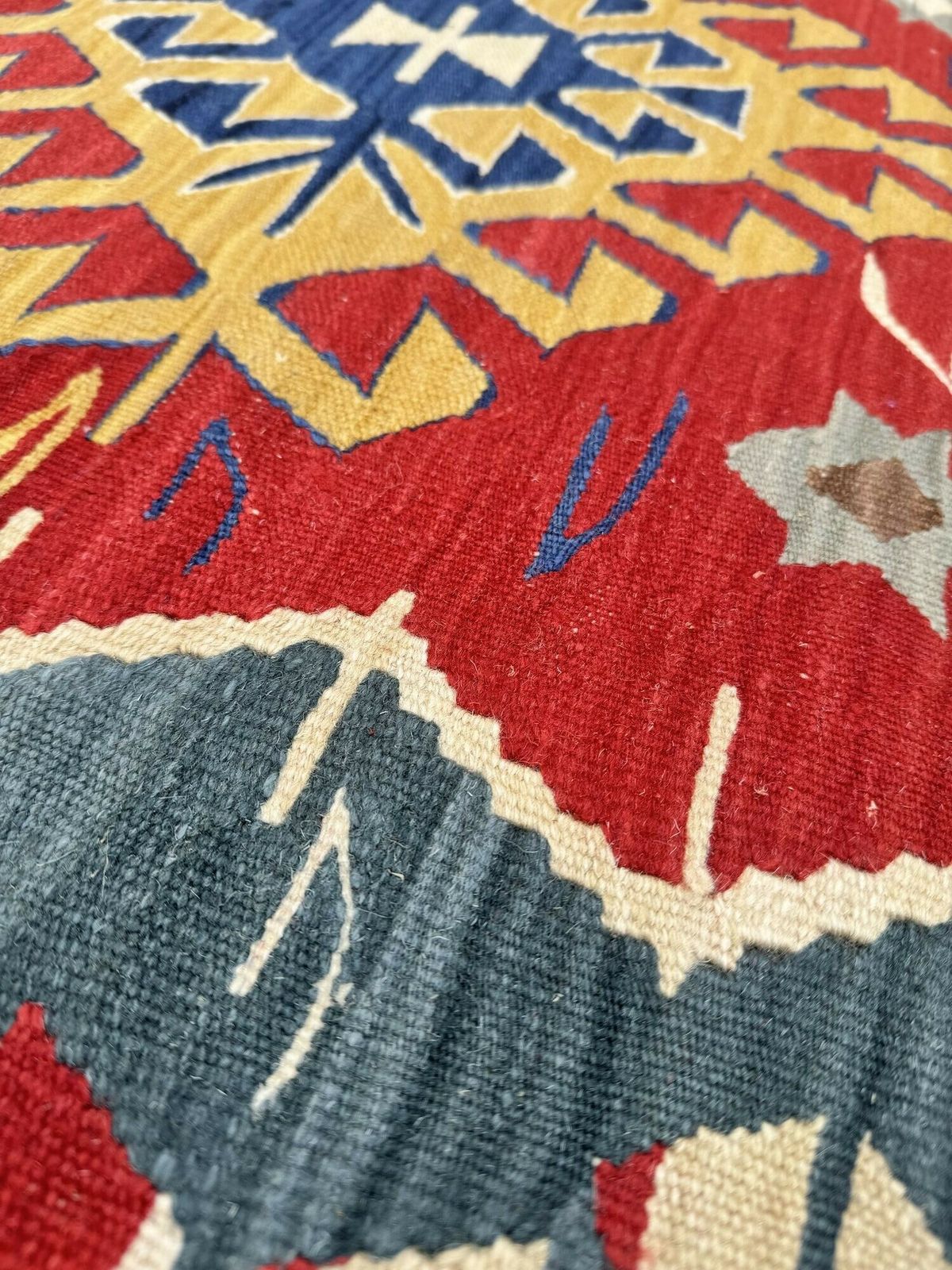 photo furniture Kilim Covered Stool 0.90m X 0.46m X H0.40m