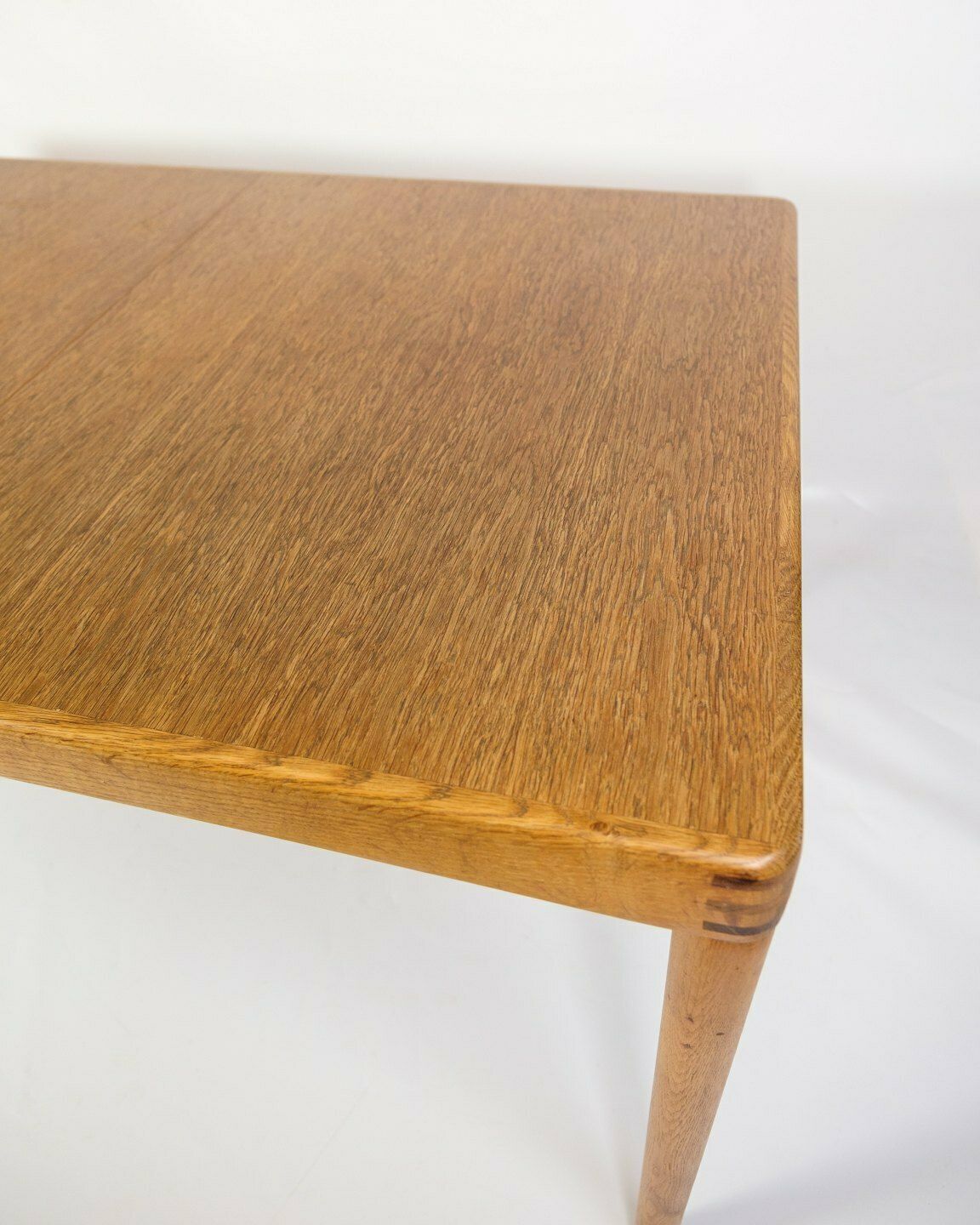 Dining Table In Oak With Taped Collections By Henry W. Klein For Bramin From 1960s photo for sale