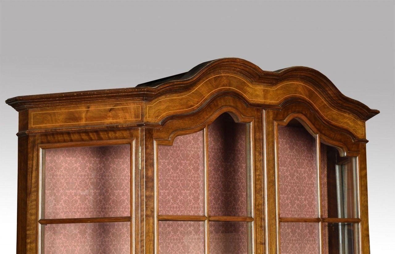 Walnut Inlaid Display Cabinet photo Furniture