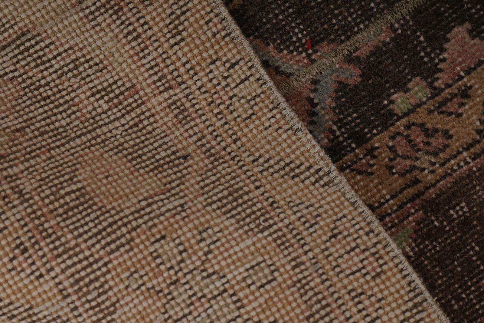 Textiles 1960s Turkish Oushak Extra Long And Wide Runner   Stair Tread 1'7'' X 20'8'' photo